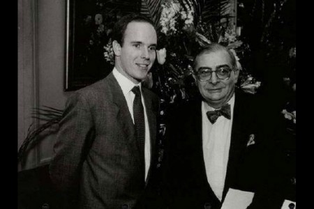 S.A.S. le Prince Albert II, Claude CHABROL (Réalisateur, Président du Jury Séries) (© Gaétan LUCI - Archives du Palais)