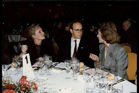 S.A.S. le Prince Albert II, Marie-Christine BARRAULT (Actrice, Marie Curie), Nicole COURCEL (Actrice, La vallée des peupliers)