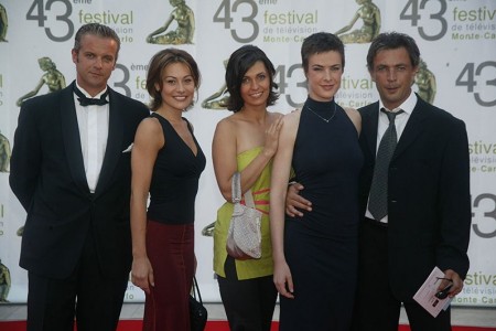 Cast Sous le soleil. David BRECOURT, Shirley BOUSQUET, Adeline BLONDIAU, Bénédicte DELMAS, Frédéric DEBAN 