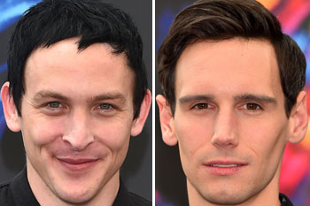 Robin Lord Taylor or 'The Penguin' and Cory Michael Smith, who plays The Riddler in the Gotham series (2016)