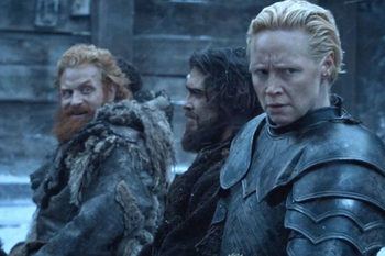 Tormund’s look at Brienne in Game of Thrones