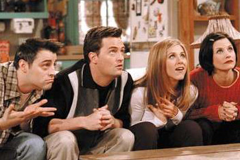 The bet between Chandler, Joey, Monica and Rachel